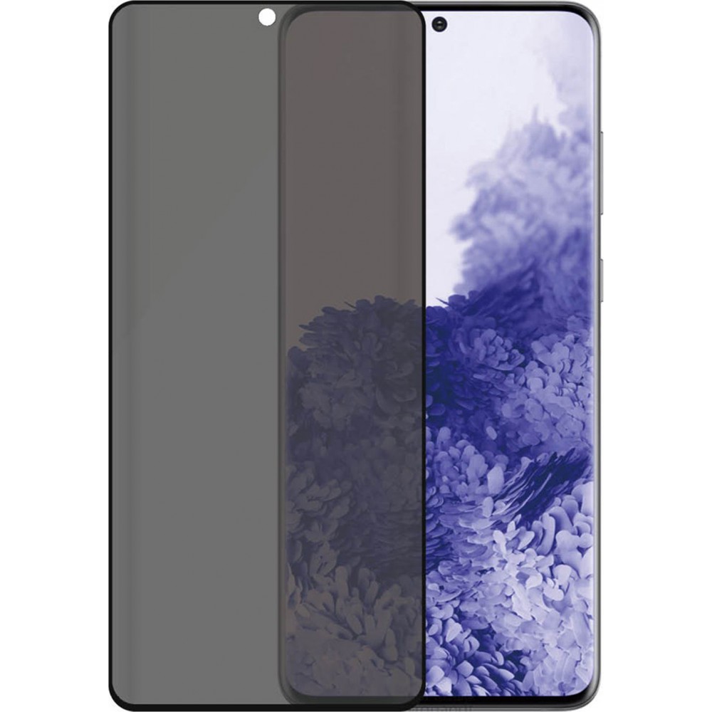 Samsung Galaxy S21 Ultra 3D Privacy Anti-Spy Tempered Glass - Bildschirm Schutzglas mit schwarzen Rändern