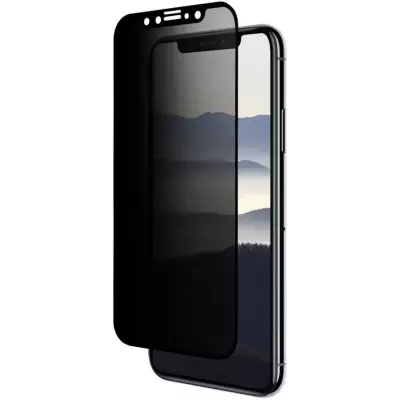 iPhone 11 Pro Max 3D Privacy Anti-Spy Tempered Glass - Bildschirm Schutzglas mit schwarzen Rändern