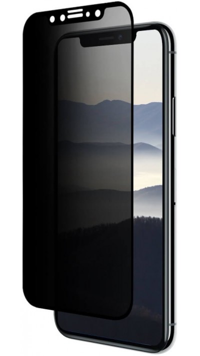iPhone 11 Pro 3D Privacy Anti-Spy Tempered Glass - Bildschirm Schutzglas mit schwarzen Rändern