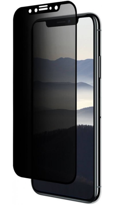 3D Tempered Glass iPhone 11 Pro Max - Vitre de protection d'écran intégrale Privacy anti-espion avec bords noirs