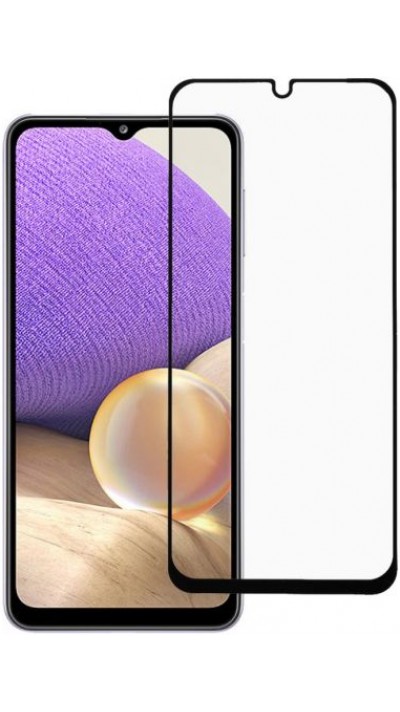 3D Tempered Glass Samsung Galaxy A32 - Full Screen Display Schutzglas mit schwarzem Rahmen