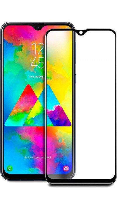 3D Tempered Glass Samsung Galaxy A50 - Full Screen Display Schutzglas mit schwarzem Rahmen