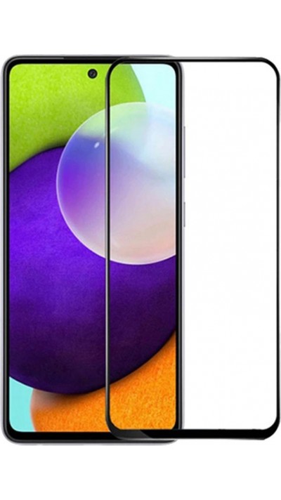 3D Tempered Glass Samsung Galaxy A52 - Full Screen Display Schutzglas mit schwarzem Rahmen