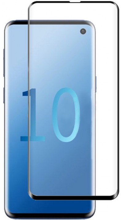 3D Tempered Glass Samsung Galaxy S10 5G  - Full Screen Display Schutzglas mit schwarzem Rahmen
