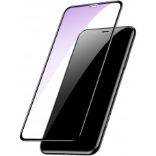 3D Tempered Glass Schutzglas schwarz anti-Blue Light - iPhone 16 Plus