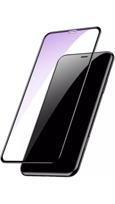 3D Tempered Glass Schutzglas schwarz anti-Blue Light - iPhone 14Pro