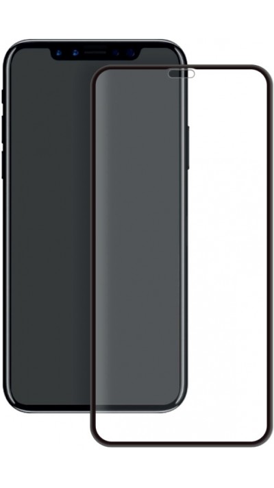 3D Tempered Glass iPhone XR - Full Screen Display Schutzglas mit schwarzem Rahmen
