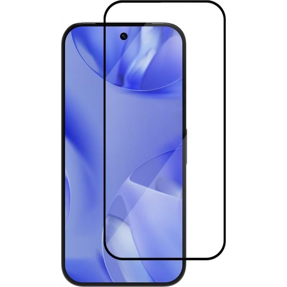 3D Tempered Glass Google Pixel 9a - Full Screen Display Schutzglas mit schwarzem Rahmen