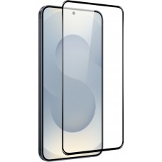 3D Tempered Glass Samsung Galaxy S25 FE - Full Screen Display Schutzglas mit schwarzem Rahmen