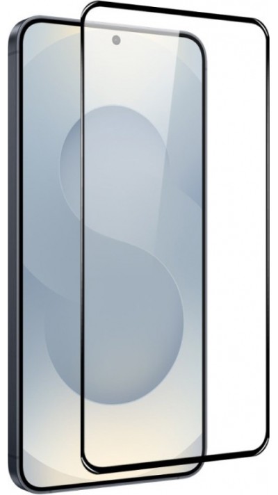3D Tempered Glass Samsung Galaxy S25 Edge - Full Screen Display Schutzglas mit schwarzem Rahmen