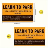 50 lustige learn to park-Karten - Set von lustigen Parkkarten für schlechtes Benehmen