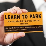 50 lustige learn to park-Karten - Set von lustigen Parkkarten für schlechtes Benehmen
