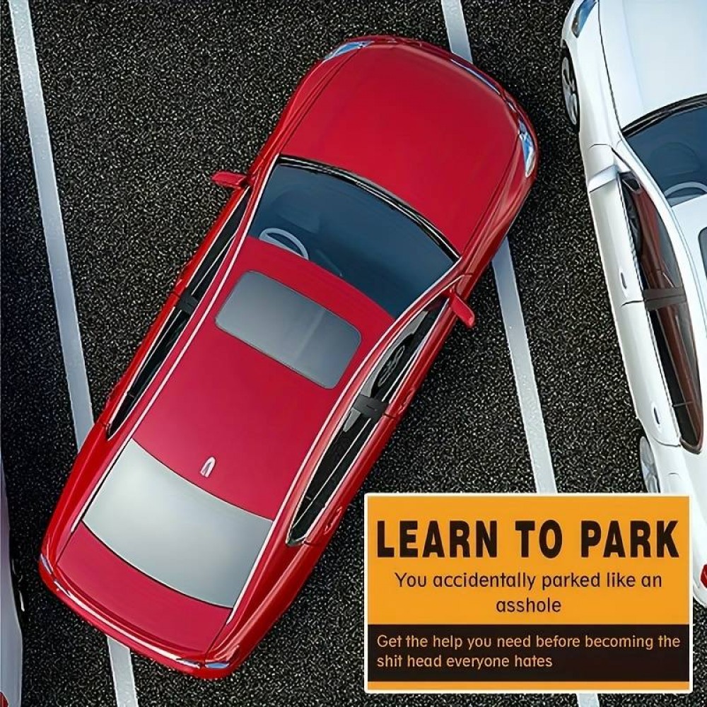 50 lustige learn to park-Karten - Set von lustigen Parkkarten für schlechtes Benehmen