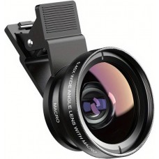 APEXEL Smartphone Kamera Objektiv Aufsatz 2 in 1 Ultra Weitwinkel 0.45x Objektiv & Super Makro Linse