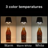 Moderne USB Tischlampe Touch Steuerung 3 Farbtemperaturen Dimmbar Pagoden Schirm Metall Kunststoff