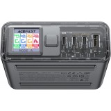 Acefast Z4 - Ultra leistungsstarker 218W Multifunktionsadapter mit 4 Ports PD GaN (3x USB-C + 1x USB-A) - Grau