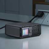 Acefast Z4 - Ultra leistungsstarker 218W Multifunktionsadapter mit 4 Ports PD GaN (3x USB-C + 1x USB-A) - Grau