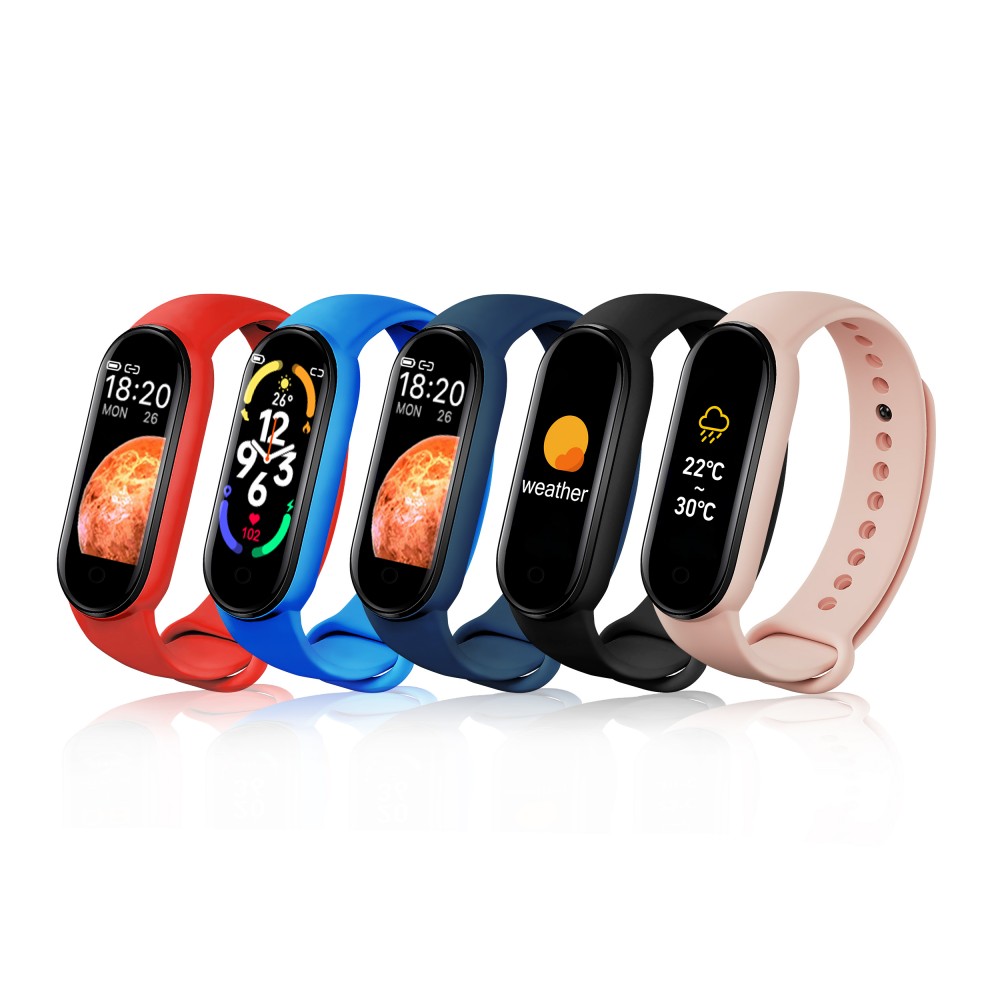 Active Fitness Tracker M7 - Intelligentes Sportarmband Smart Watch Bluetooth - Rosa