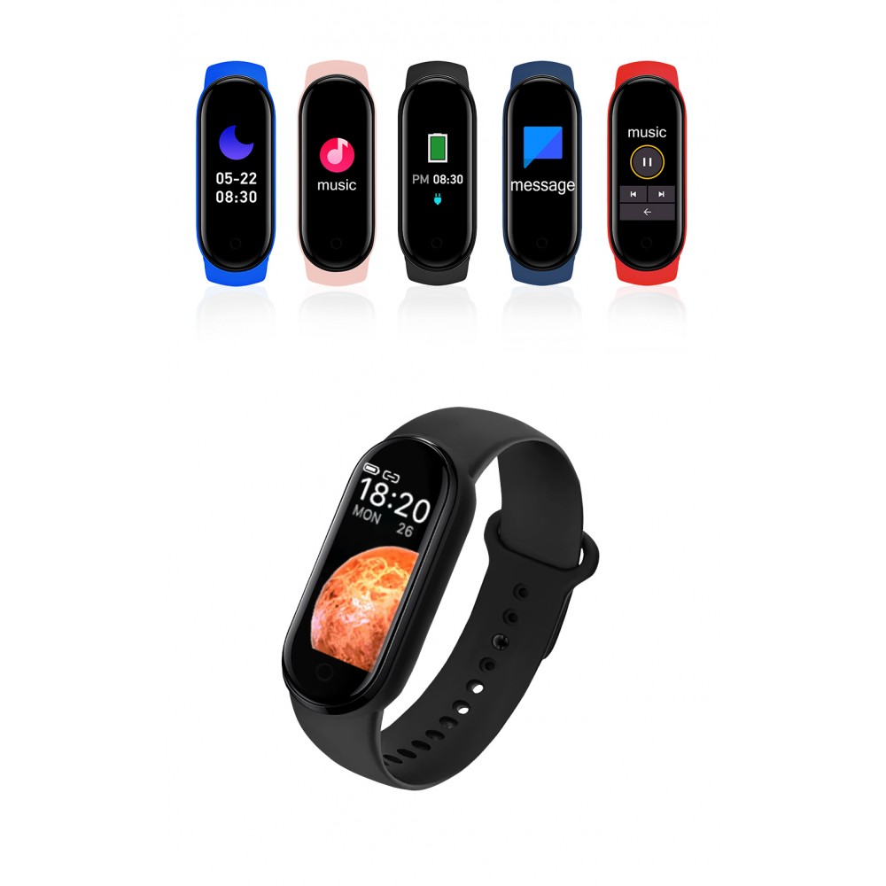 Active Fitness Tracker M7 - Intelligentes Sportarmband Smart Watch Bluetooth - Rot