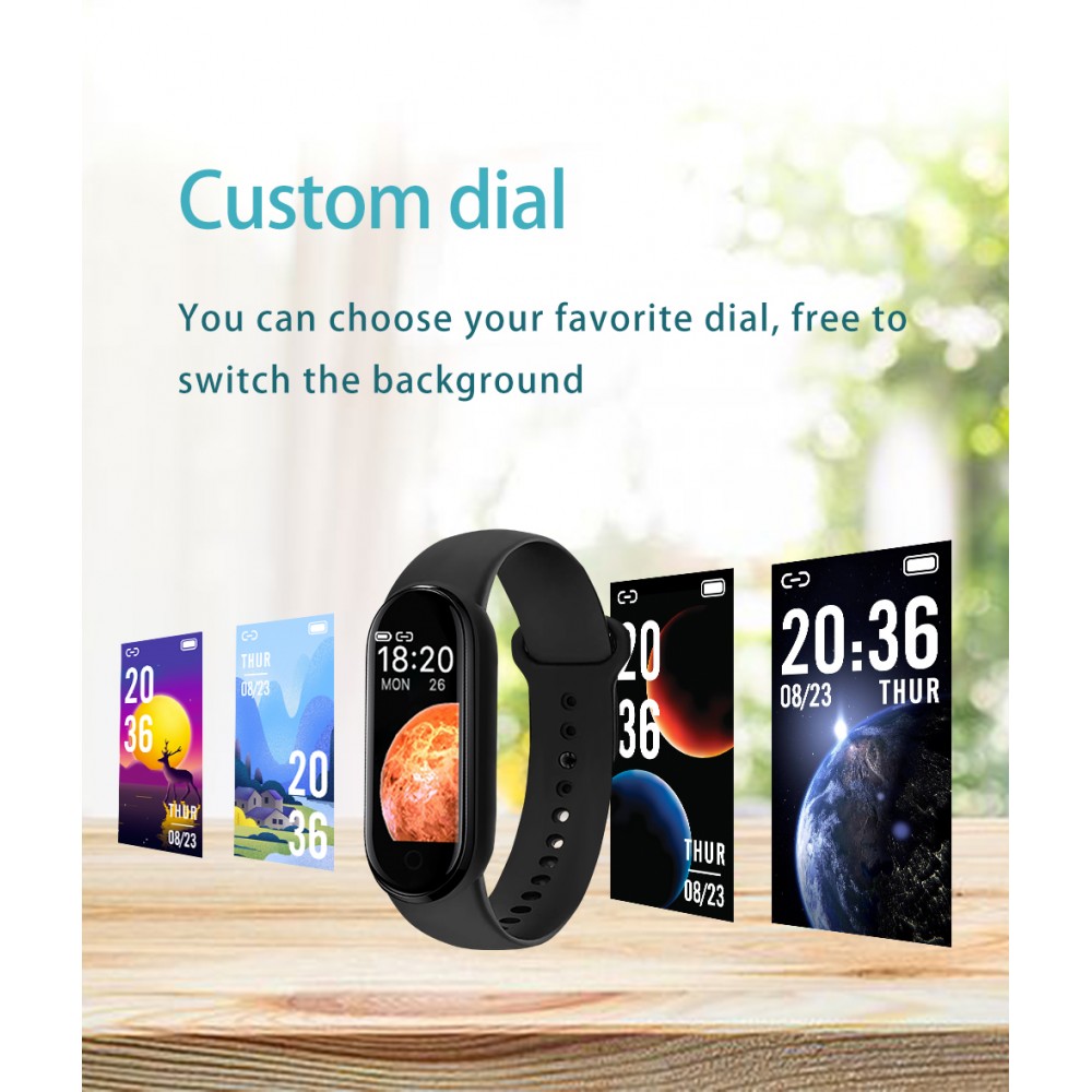 Active Fitness Tracker M7 - Intelligentes Sportarmband Smart Watch Bluetooth - Rot