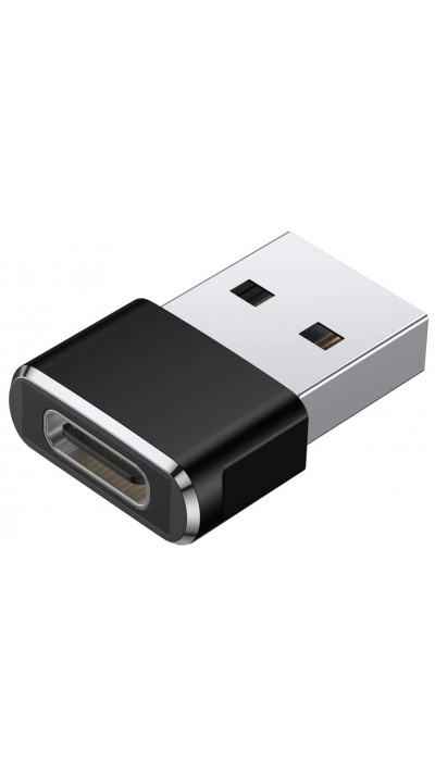 Ladekabel- / Anschluss Adapter - USB-C (Eingang) auf USB-A (Ausgang) - Schwarz
