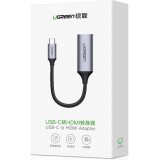 Ugreen USB Typ C zu HDMI 2.0 Adapter 4K 60 Hz Thunderbolt 3 für MacBook PC - Grau