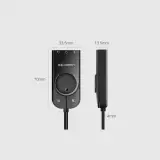 Ugreen externe Soundkarte Musikadapter USB 3.5 mm Mini Klinke mit Lautstärkeregler 15 cm - Schwarz