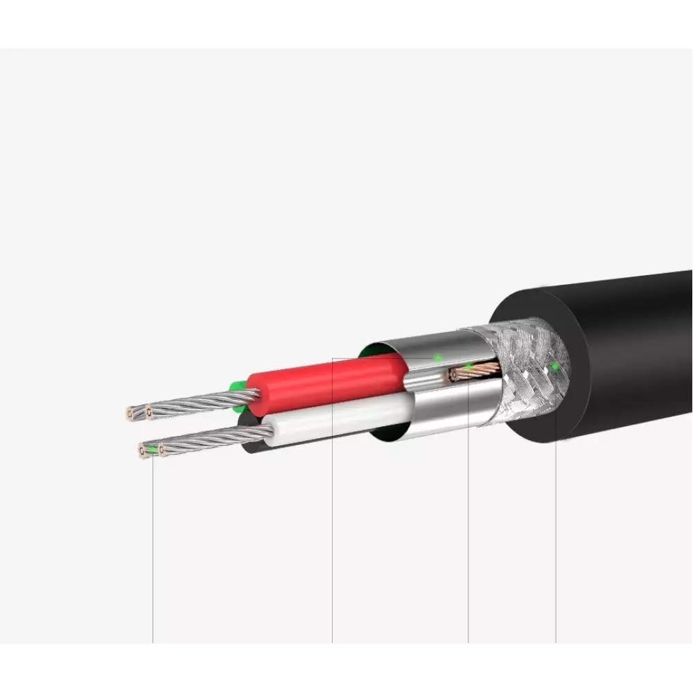 Ugreen externe Soundkarte Musikadapter USB 3.5 mm Mini Klinke mit Lautstärkeregler 15 cm - Schwarz