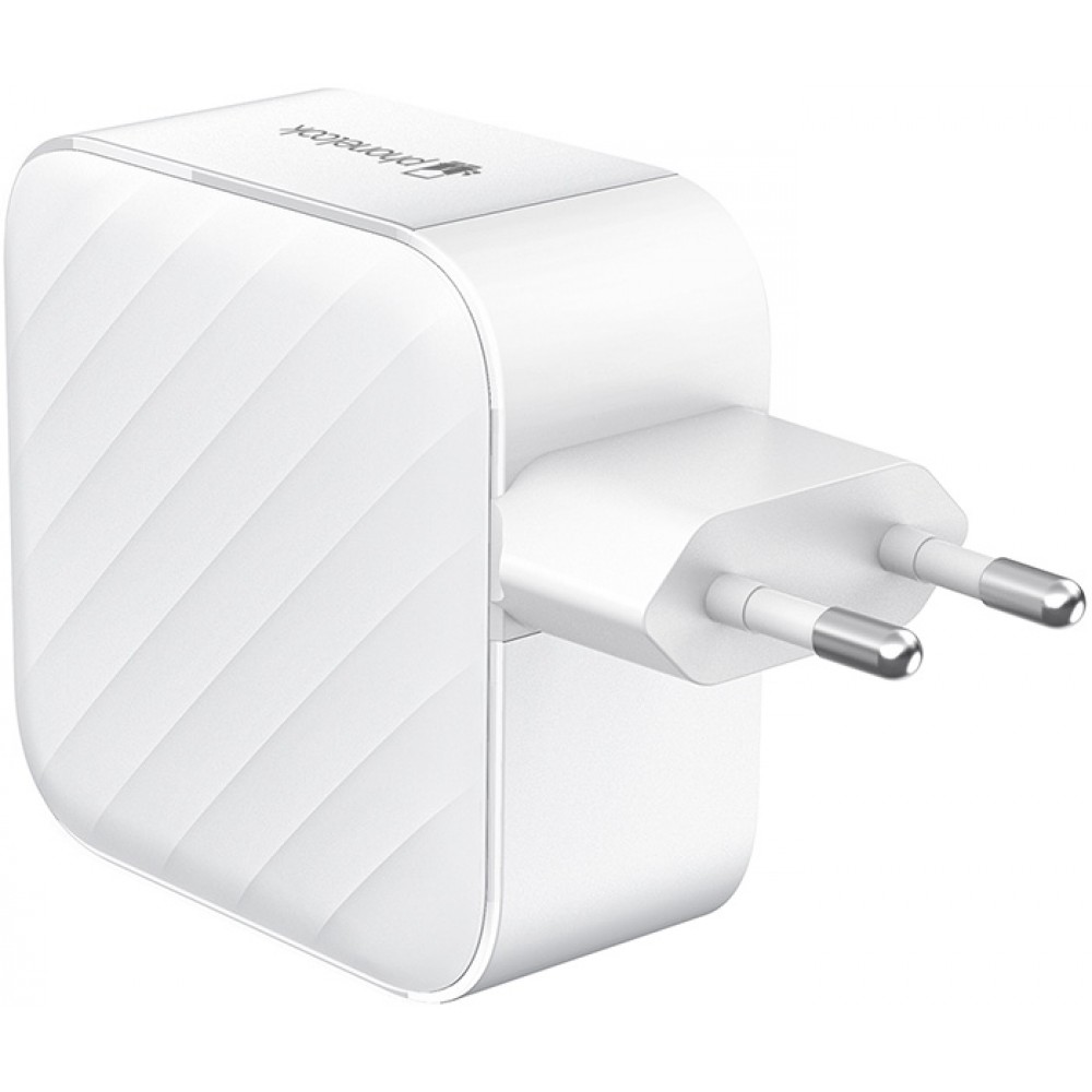 Ladegerät Netzstecker 100W GaN 3x USB-C und 1x USB-A (Power Delivery) - PhoneLook - Weiss