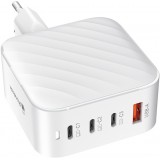 Ladegerät Netzstecker 100W GaN 3x USB-C und 1x USB-A (Power Delivery) - PhoneLook - Weiss