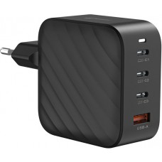 Ladegerät Netzstecker 100W GaN 3x USB-C und 1x USB-A (Power Delivery) - PhoneLook - Schwarz