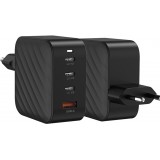 Ladegerät Netzstecker 120W GaN 3x USB-C und 1x USB-A (Power Delivery) - PhoneLook - Schwarz