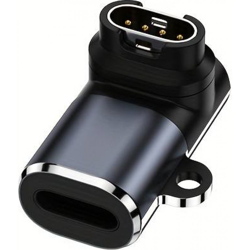 Universal-Ladeadapter für Garmin-Uhren mit USB-C-Anschluss  - Schwarz