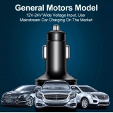 Ladeadapter Zigarettenanzünder 15W 5in1 USB & USB-C mit LED Anzeige QuickCharge 3.0 - Schwarz