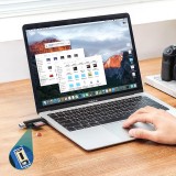 Ugreen SD/micro SD Kartenleser Adapter USB-A/USB-C (CM304) - Schwarz