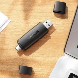 Ugreen SD/micro SD Kartenleser Adapter USB-A/USB-C (CM304) - Schwarz