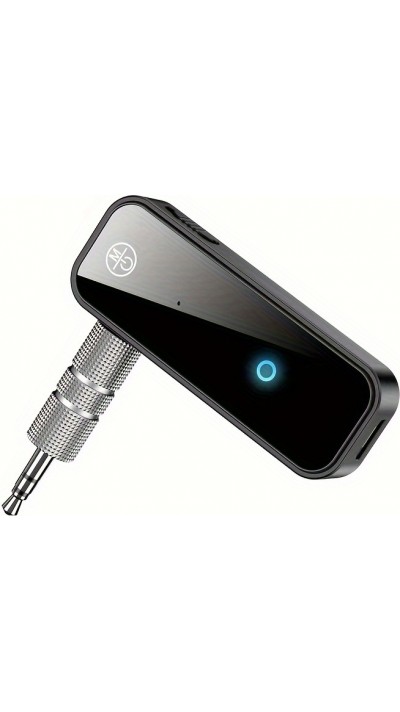Bluetooth 5.0 Audio-Adapter 3,5 mm Dual-Funktion Sender Empfänger USB wiederaufladbar - Schwarz