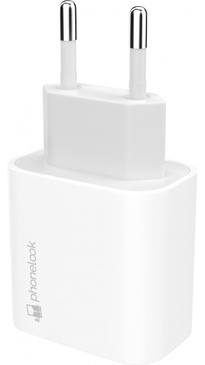 USB-C Power Netzadapter 20W - Ladestecker Fast Charge - PhoneLook - Weiss