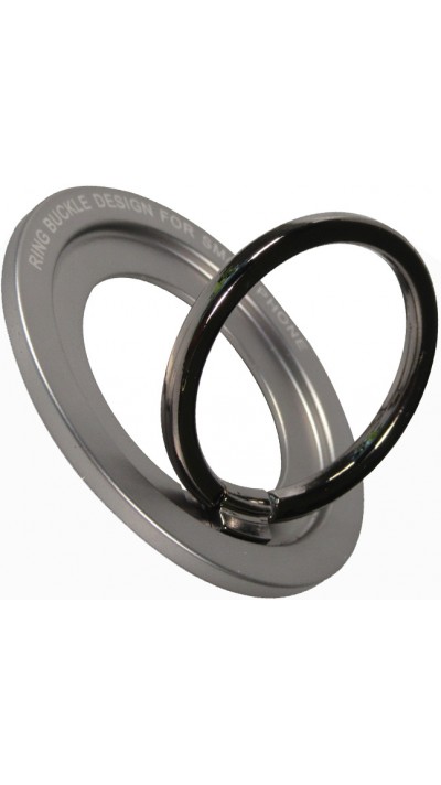 Unterstützungs Ring Magnetisch aus Aluminium mit Magsafe Unterstützung - Grau