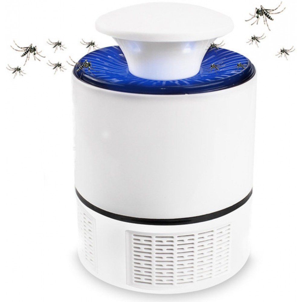 Mückenfänger USB Lampe High-Tech mit anziehendem LED Lichtwellen im Nanobereich  - Weiss