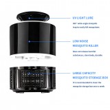 Aspirateur-moustiques Lampe USB High-Tech avec ondes LED nanométrique - Noir