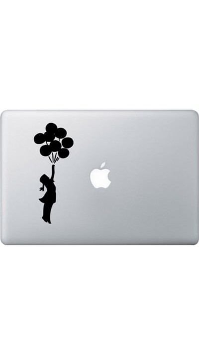 MacBook Aufkleber - Girl with balloons