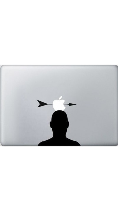 MacBook Aufkleber - Head with Arrow