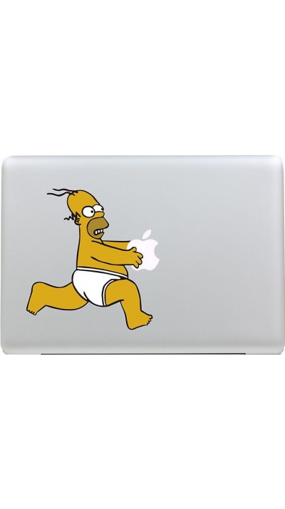 MacBook Aufkleber - Homer running