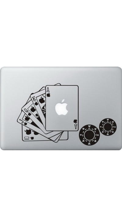 MacBook Aufkleber - Poker Cards
