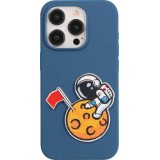 Sticker Aufkleber für Handy/Tablet/Computer 3D gestickt - Astronaut climbing moon