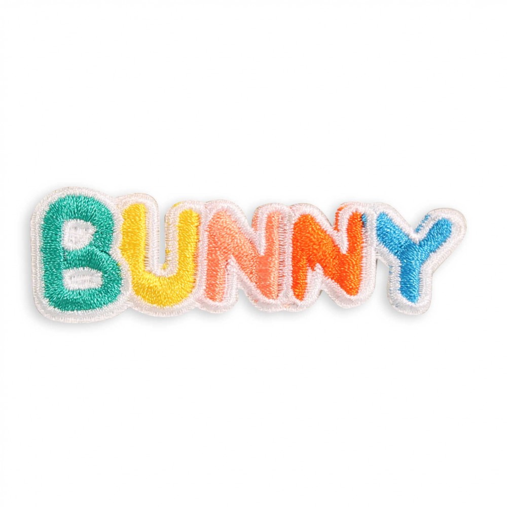 Sticker Aufkleber für Handy/Tablet/Computer 3D gestickt - BUNNY Regenbogen