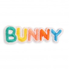Sticker Aufkleber für Handy/Tablet/Computer 3D gestickt - BUNNY Regenbogen