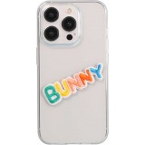 Sticker Aufkleber für Handy/Tablet/Computer 3D gestickt - BUNNY Regenbogen