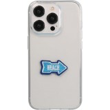 Sticker Aufkleber für Handy/Tablet/Computer 3D gestickt - Beach Arrow Blue